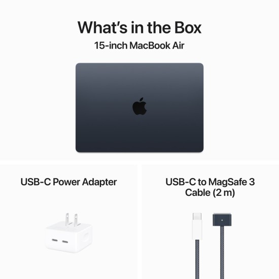 15-inch MacBook Air: Apple M3 chip - Midnight