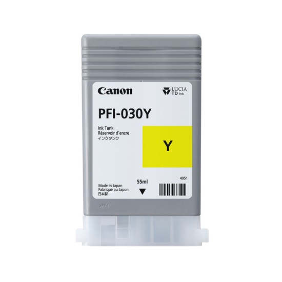 Canon Ink Tank PFI-030Y - Pigment Yellow Ink Tank 55ml