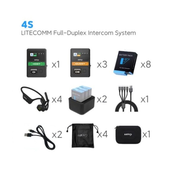 VAXIS LITECOMM Full-Duplex Intercom System 4S