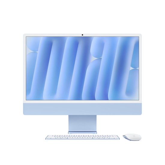 24-inch iMac with Retina 4.5K display: Apple M4 chip with 10‑core CPU and 10‑core GPU - Blue