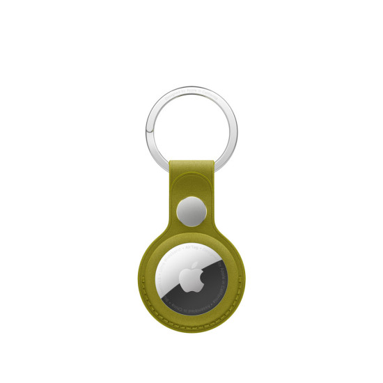 AirTag FineWoven Key Ring - Chartreuse AirTag FineWoven Key Ring - Chartreuse