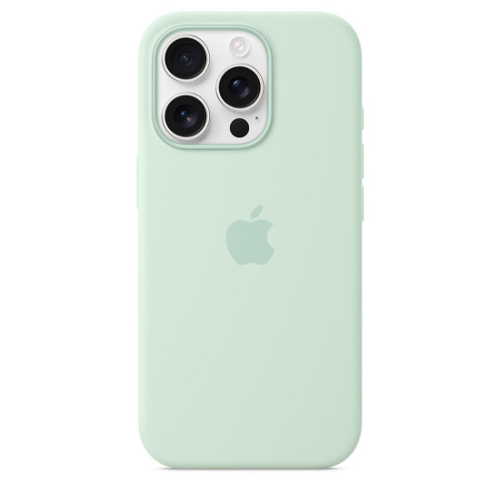 iPhone 16 Pro Silicone Case with MagSafe - Aquamarine iPhone 16 Pro Silicone Case with MagSafe - Aquamarine