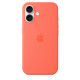 iPhone 16 Silicone Case with MagSafe - Tangerine iPhone 16 Silicone Case with MagSafe - Tangerine