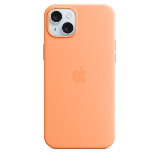 iPhone 15 Plus Silicone Case with MagSafe - Orange Sorbet iPhone 15 Plus Silicone Case with MagSafe - Orange Sorbet