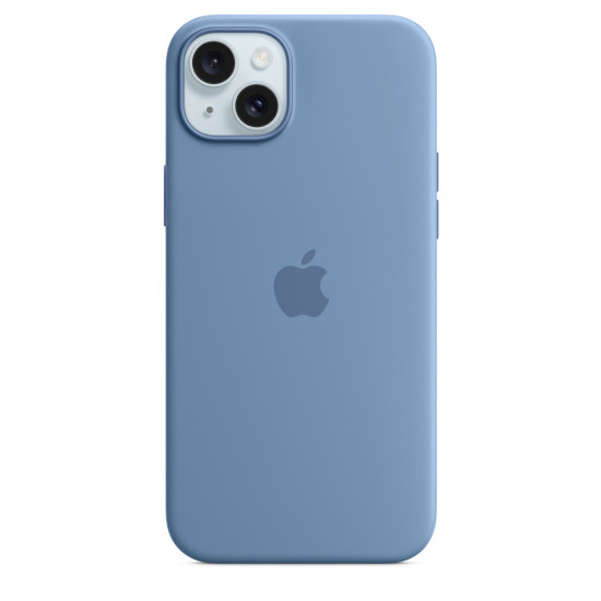 iPhone 15 Plus Silicone Case with MagSafe - Winter Blue iPhone 15 Plus Silicone Case with MagSafe - Winter Blue