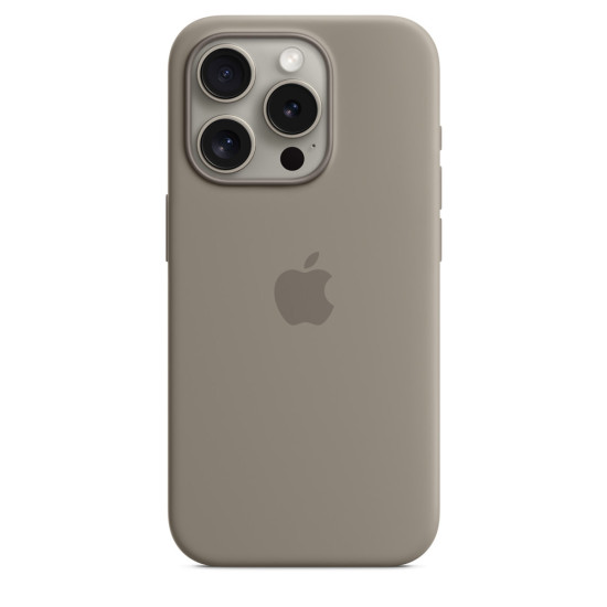 iPhone 15 Pro Silicone Case with MagSafe - Clay iPhone 15 Pro Silicone Case with MagSafe - Clay