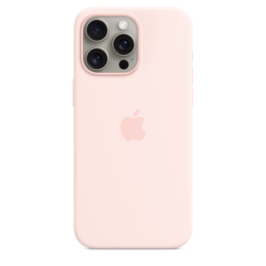 iPhone 15 Pro Max Silicone Case with MagSafe - Light Pink iPhone 15 Pro Max Silicone Case with MagSafe - Light Pink