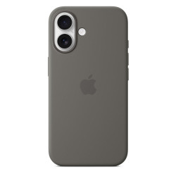 iPhoneÂ 16 Silicone Case with MagSafe - Stone Gray