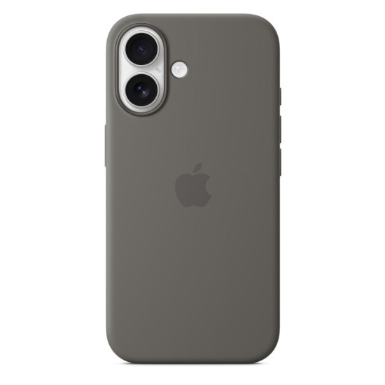 iPhone 16 Silicone Case with MagSafe - Stone Gray iPhone 16 Silicone Case with MagSafe - Stone Gray