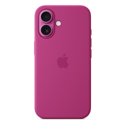 iPhoneÂ 16 Silicone Case with MagSafe - Fuchsia