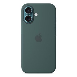 iPhoneÂ 16 Silicone Case with MagSafe - Lake Green
