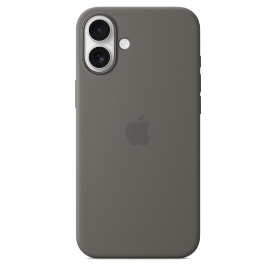 iPhone 16 Plus Silicone Case with MagSafe - Stone Gray iPhone 16 Plus Silicone Case with MagSafe - Stone Gray