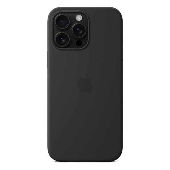 iPhone 16 Pro Max Silicone Case with MagSafe - Black iPhone 16 Pro Max Silicone Case with MagSafe - Black
