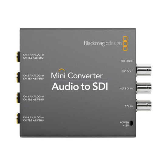 Blackmagic Design Mini Converter - Audio to SDI Blackmagic Design Mini Converter - Audio to SDI