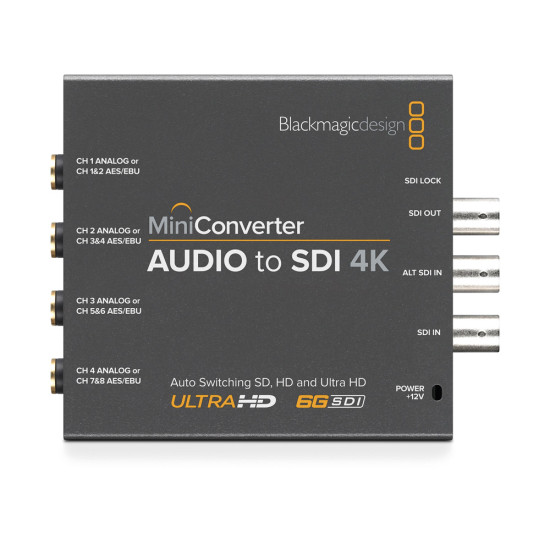 Blackmagic Design Mini Converter - Audio to SDI 4K Blackmagic Design Mini Converter - Audio to SDI 4K