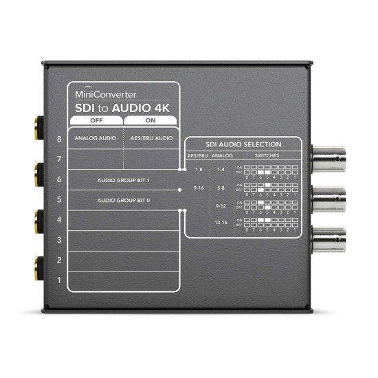 Blackmagic Design Mini Converter - SDI to Audio 4K Blackmagic Design Mini Converter - SDI to Audio 4K