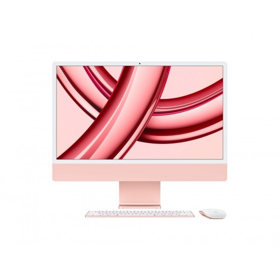 24-inch iMac with Retina 4.5K display - Pink (Base Config: M3 8-core CPU, 8-core GPU, 16-core NE, 8GB Memory, 256GB SSD)