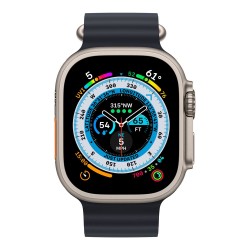 Apple Watch Ultra GPS + Cellular, 49mm Titanium Case with Midnight Ocean Band